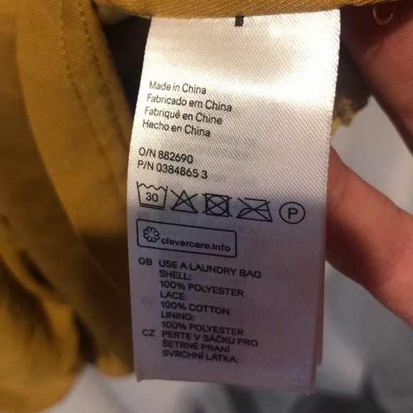 H&M mustard color dress Size 6 - Picture 8 of 16